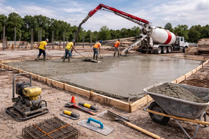 Commercial Slab Installation in Rockville, MD