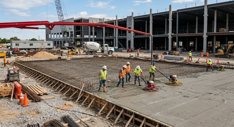 Commercial Slab Installation in Gig Harbor, WA