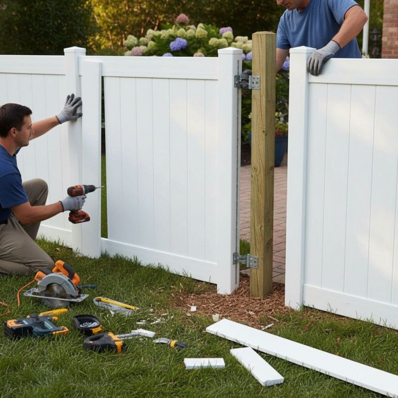 Concrete Fence Repair