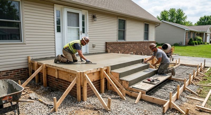 Concrete Porch Construction in Sacramento, CA