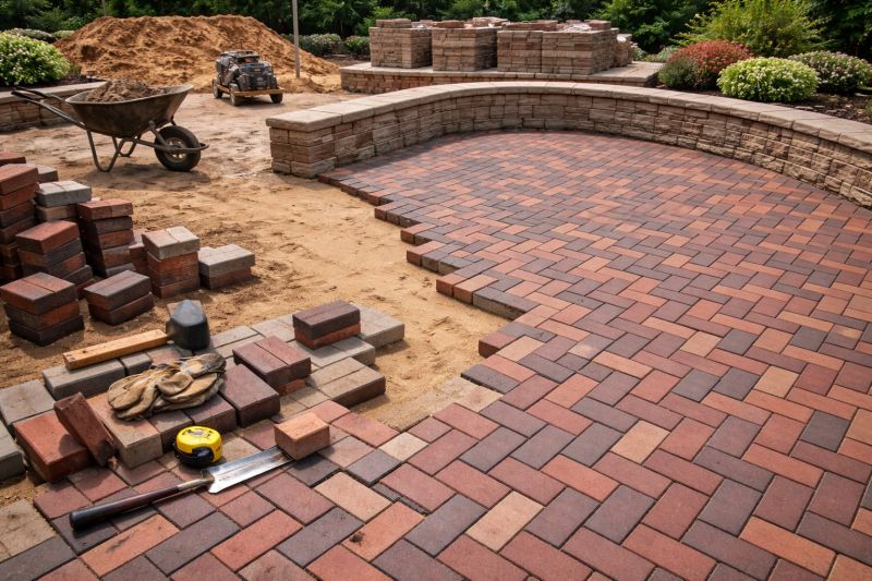 Patio Brick Installation in Framingham, MA