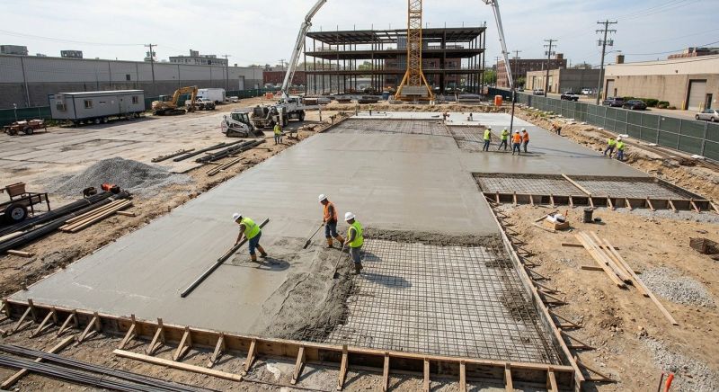 Commercial Slab Construction in Aurora, CO